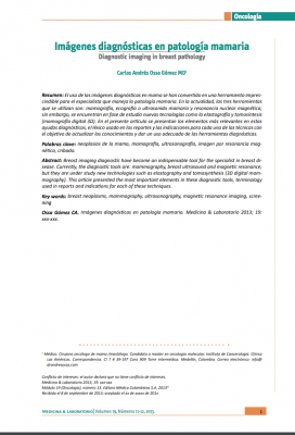 Imágenes diagnósticas en patología mamaria